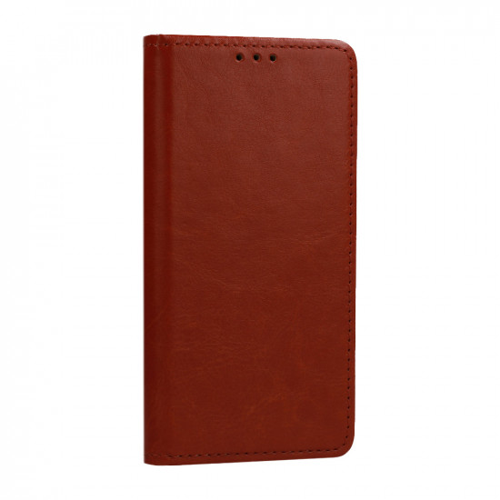 Capa Flip Cover Samsung Galaxy A41 Castanho Smart Book Special Kabura Pozima