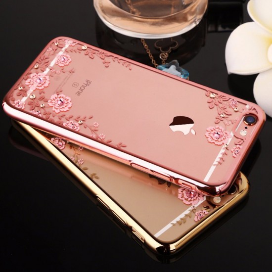 Capa Silicone Gel Com Desenho Flor Xiaomi Redmi Note 10 Pro / Note 10 Rosa