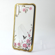 Capa With Flower Design Huawei P Smart Pro 2019 Gold