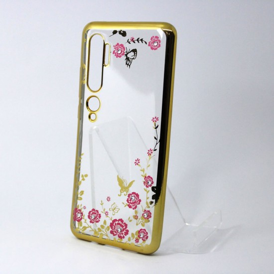 Capa With Flower Design Xiaomi Redmi Note 10 Pro Gold 