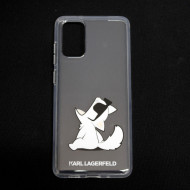 Capa Silicone Dura Karl Lagerfeld Choupette Iconic Samsung Galaxy S20 Transparente
