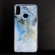 Capa Silicone Dura Com Padrão Mármore Samsung Galaxy A10s Azul Capa Silicone Dura Com Padrão Mármore Samsung Galaxy A10s Azul