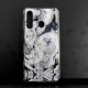 Capa Silicone Dura Com Padrão Marmore Samsung Galaxy A60 Preto Capa Silicone Dura Com Padrão Marmore Samsung Galaxy A60 Preto