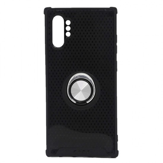 Capa Silicone Com Anel De Dedo Samsung Galaxy Note 10 Plus Prata