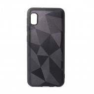 Silicone Prism Diamond Mat Case For Samsung Galaxy A10e Black