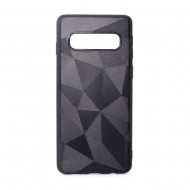 Capa Silicone Gel Com Padrão Diamante Samsung Galaxy S10 Preto