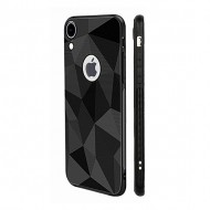 Silicone Prism Diamond Mat Case For Samsung Galaxy A20 Black