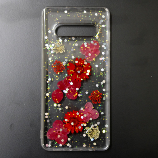 Capa Silicone Dura Com Desenho Flor Vennus Samsung Galaxy S10e Transparente Julia