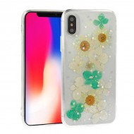 Capa Silicone Dura Com Desenho Flor Vennus Apple Iphone X/Xs Transparente Camila