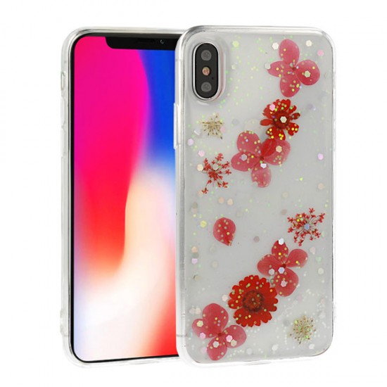 Capa Silicone Dura Com Desenho Flor Vennus Xiaomi Mi 8 Pro Transparente Julia