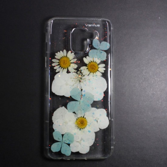 Capa Silicone Dura Com Desenho Flor Vennus Samsung Galaxy J6 2018 Camila