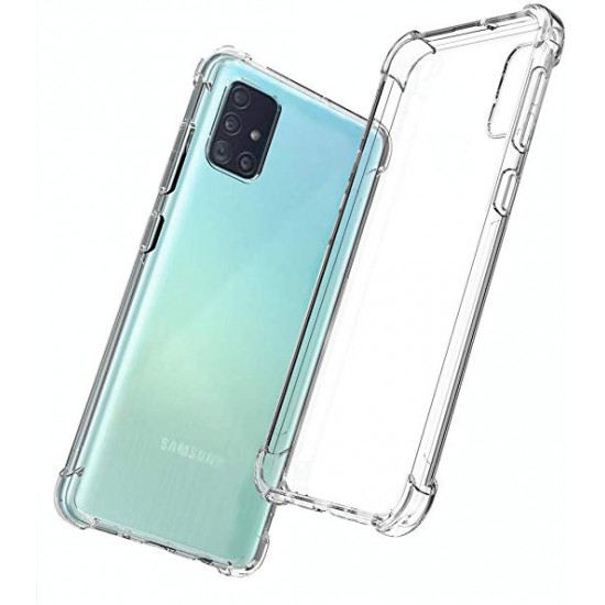 Capa Silicone Dura Anti-Choque Samsung Galaxy A71 Transparente