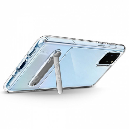 Capa Silicone Dura Kickstand Slim Armor Samsung Galaxy S20 Transparente