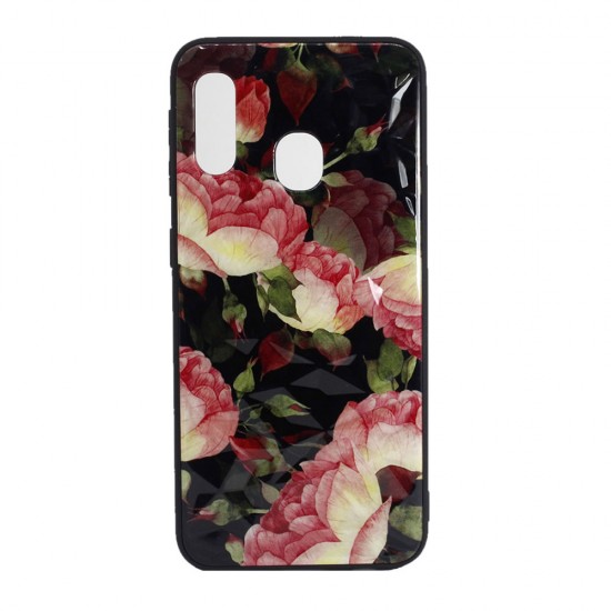 Capa Silicone Tpu Com Padrão Cristal Samsung Galaxy A20e Buque De Rosa