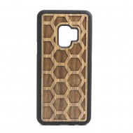 Capa Silicone Gel Wood Vennus Samsung Galaxy S9 Plus Wood Elegance Dark