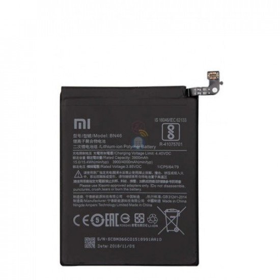 Bateria Xiaomi Redmi Note 6/Redmi Note 8 (M1908c3jg) Bn46 3900mah 3.85v 15.4wh