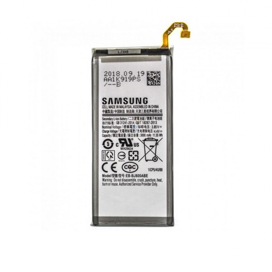Samsung Galaxy A6 2018/J6 2018/J600/EB-BJ800ABE 3000mAh 3.85V 11.5Wh Battery