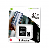 Cartão De Mémoria Kingston 64gb Microsd Class 10 Sdcs Com Adatador