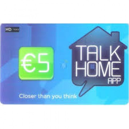 Cartão De Recarga Talk Home 5€ Saldo