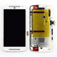 Touch+Display With Frame Motorola Moto G2 2ND Gen/XT1063/XT1068 5.0" White