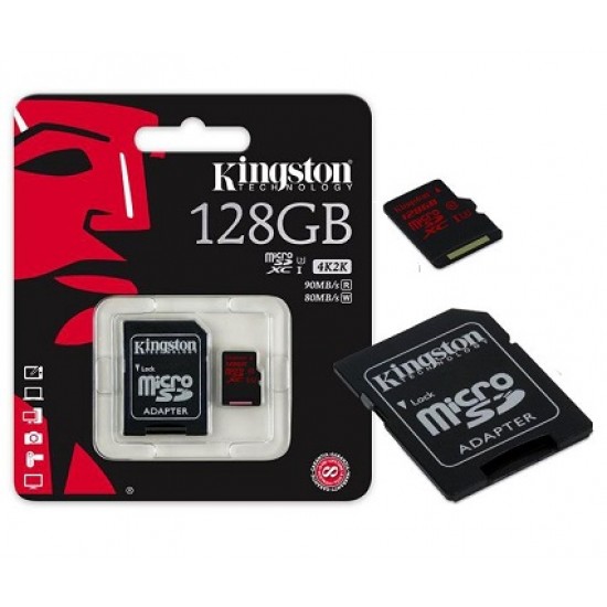 Memory Card+Adapter Kingston Digital 128gb Microsdxc Class 10 Uhs-I 45mb/S (Sdc10g2/128gb) Memory Card+Adapter Kingston Digital 128gb Microsdxc Class 10 Uhs-I 45mb/S (Sdc10g2/128gb)