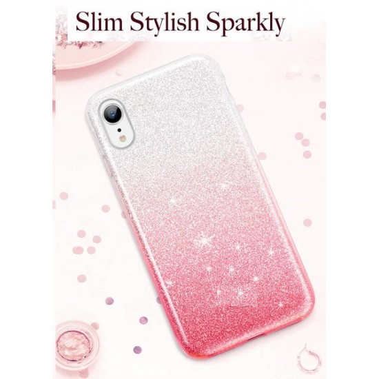 Capa Silicone Gel Brilhante Apple Xr Rosa