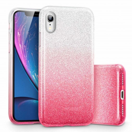 Capa Silicone Gel Brilhante Apple Xr Rosa