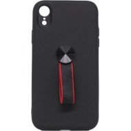 Cover For Iphone Xr With Ring Holder Black