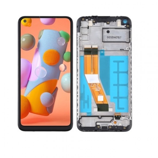 Touch+Display Com Frame Samsung Galaxy A11/A115 6.4" Preto Touch+Display Com Frame Samsung Galaxy A11/A115 6.4" Preto