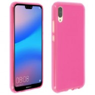 Capa Silicone Huawei P20 Rosa Fosco