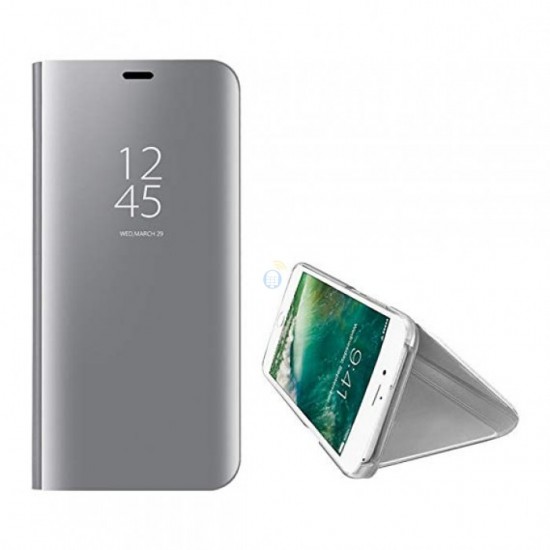 Flip Cover &Amp; Clear View Standing Cover Apple Iphone 11 Pro Compativel Plata Flip Cover &Amp; Clear View Standing Cover Apple Iphone 11 Pro Compativel Plata