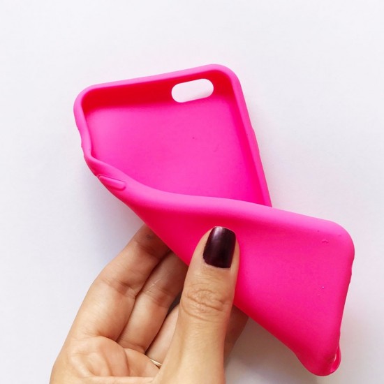 Capa Silicone Apple Iphone 7 / 8 Rosa Robusta