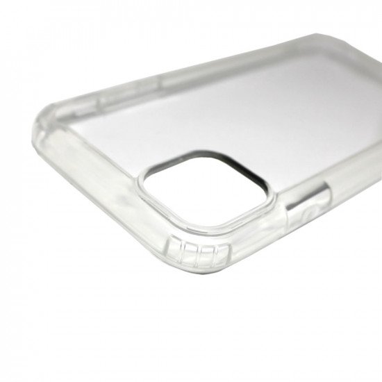 Capa Silicone Dura Anti-Choque Apple Iphone 12 / 12 Pro Transparente