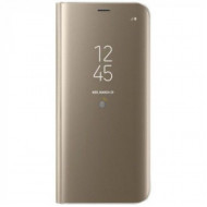 Capa Flip Cover Clear View Samsung Galaxy A32 5g A326b Dourado