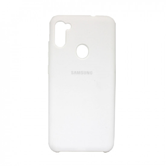 Samsung Galaxy A11 Silicone Case White Premium 