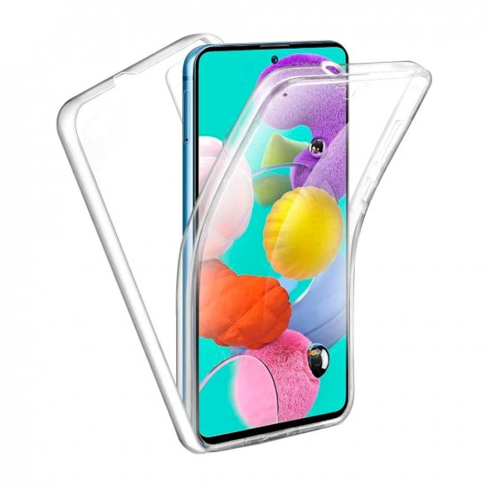 Capa Silicone Hard Case 360 Samsung Galaxy A52 5G 6.5" Transparent