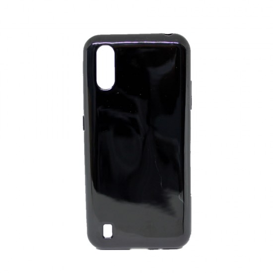 Capa Silicone Gel Samsung Galaxy M01 Preto Brilhante