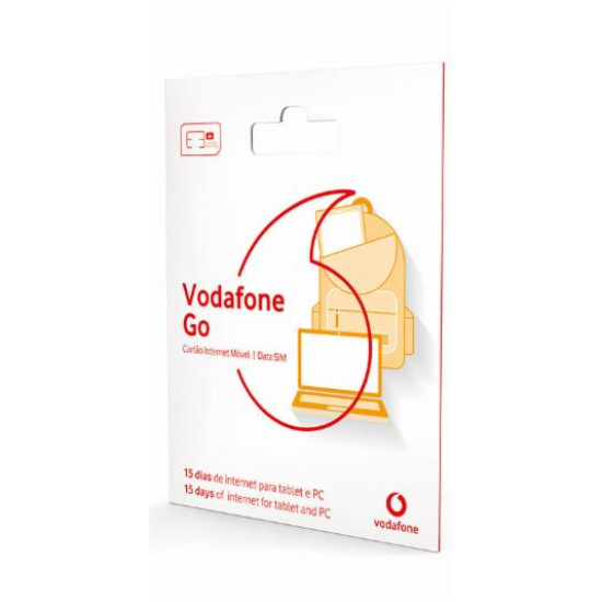 Cartão Sim Vodafone Go 15 Dias Internet 200gb