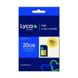 Cartão Sim Lyca 20gb 1000min/Sms