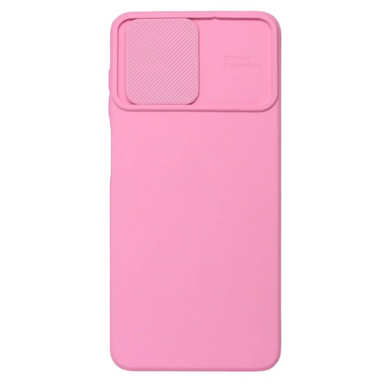 Samsung Galaxy A12 Pink With Camera Protector And Sliding Window Silicone Gel Case Samsung Galaxy A12 Pink With Camera Protector And Sliding Window Silicone Gel Case