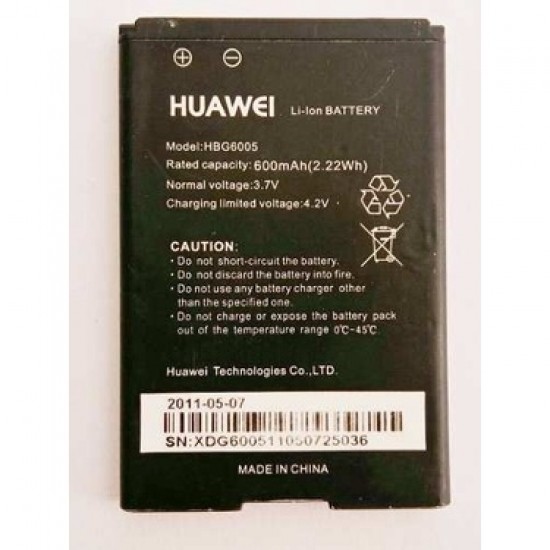 Bateria Huawei G6005/Hbg6005 600mah 3.7v 2.22wh Bateria Huawei G6005/Hbg6005 600mah 3.7v 2.22wh