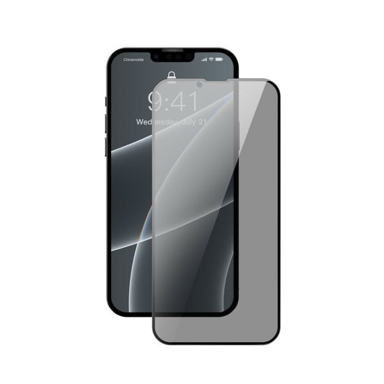 Pelicula De Vidro Anti-Spy Apple Iphone 13 Pro Max Preto