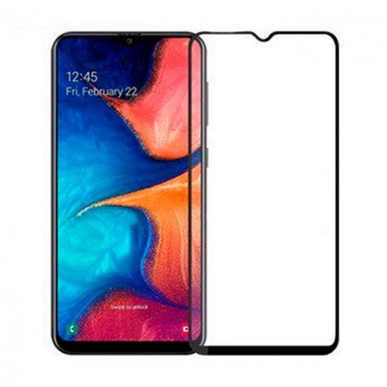 Pelicula De Vidro 5d Completa Samsung Galaxy A20/A30/A50/M50s/M30s/A30s 6.4" Preto Anti-Estático