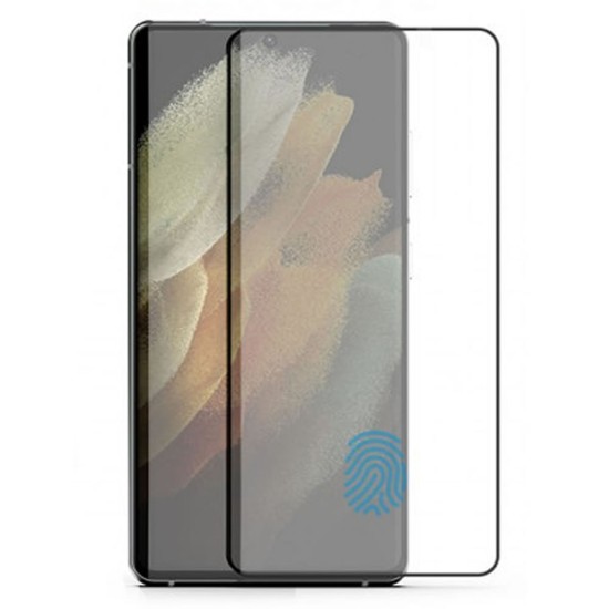 Pelicula De Vidro 5d Completa Curvado Xiaomi Mi 11/11 Pro Preto Com Fingerprint