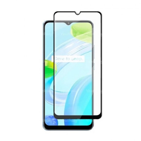Realme C30 Black 5D Complete Screen Glass Protector Realme C30 Black 5D Complete Screen Glass Protector