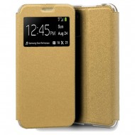 Capa Flip Cover Com Janela Candy Huawei P30 Pro Dourado