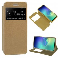 Huawei P30 Pro Gold Flip Cover With Candy Window Case