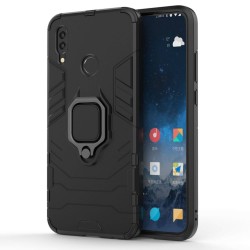 Capa Silicone Anti-Choque Armor Carbon Huawei P Smart 2019 Preto Ring Armor Case