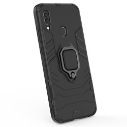 Capa Silicone Anti-Choque Armor Carbon Huawei P Smart 2019 Preto Ring Armor Case