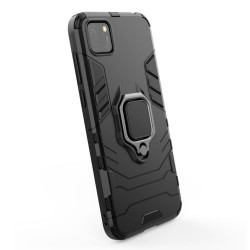 Capa Silicone Anti-Choque Armor Carbon Huawei Y5p Preto Ring Armor Case